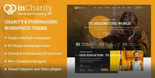 InCharity v2.2.3 - 筹款、非营利组织 WordPress 主题