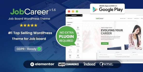 JobCareer v5.6 - 求职板响应式 WordPress 主题