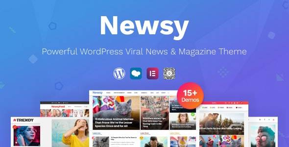 Newsy v2.3.0 – 病毒式新闻杂志 WordPress 主题
