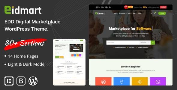Eidmart v2.5 - 数字市场 WordPress 主题