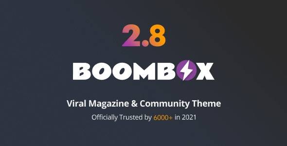 BoomBox v2.8.6 – 病毒杂志 WordPress 主题
