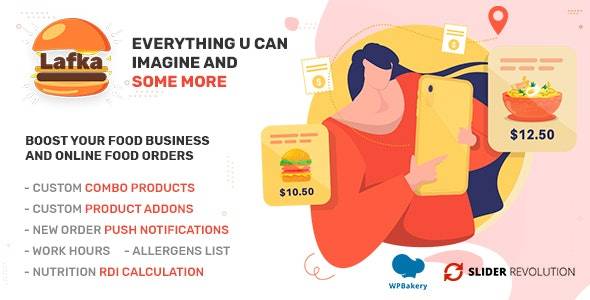 Lafka v4.5.1 – 汉堡披萨快餐配送和餐厅的 WooCommerce 主题
