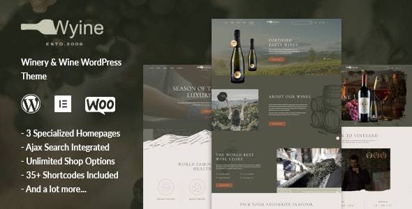 Wyine v1.0.1 - 葡萄酒商店主题