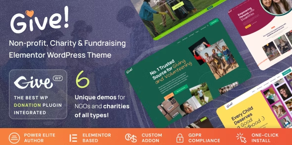 Give v1.0.4 - 非政府组织和慈善 WordPress 主题