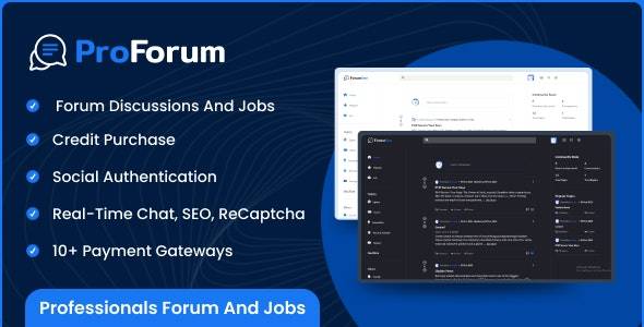 ProForum v1.0 -专业人士论坛和工作