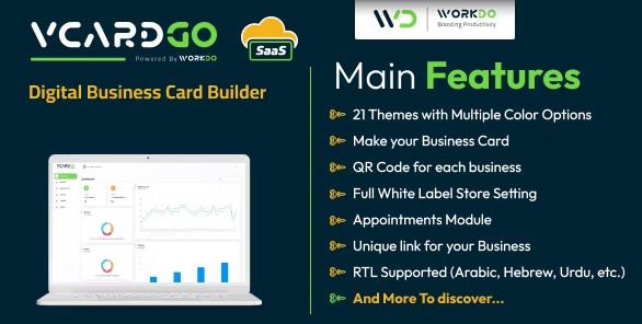 vCardGo SaaS v4.5 -数字名片生成器
