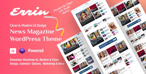 Errin v1.0.6 - 个人博客 WordPress 主题