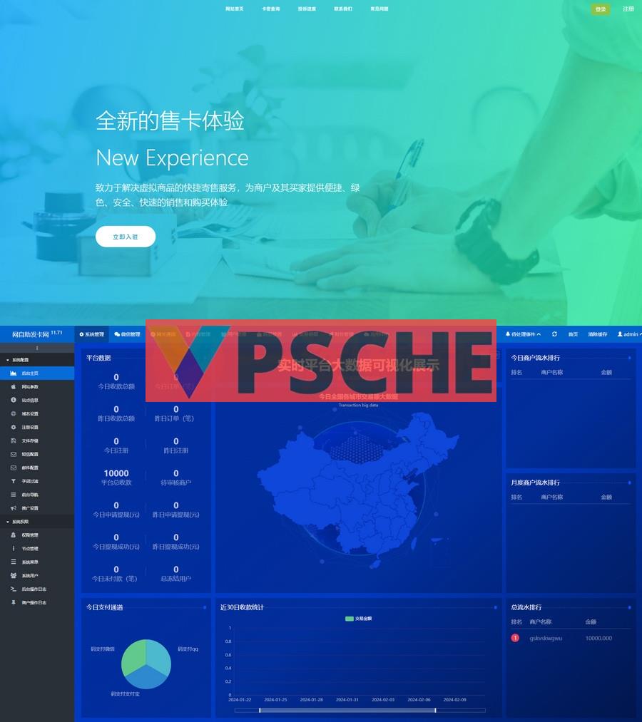 2024年最新鲸鱼发卡v11.71免授权源码（部分代码加密）[网站源码已亲测]