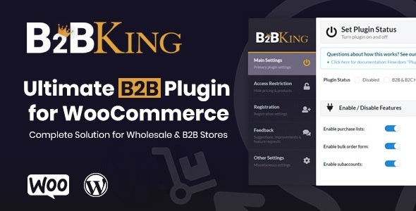 B2BKing v4.9.90 – 终极 WooCommerce B2B 和批发插件