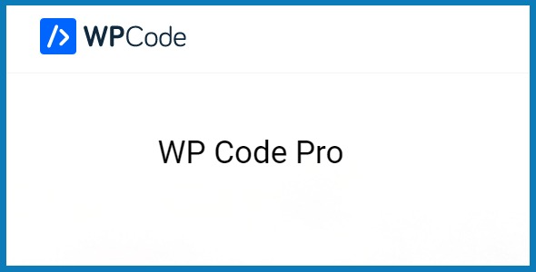 WPCode Pro v2.1.10 - 最佳 WordPress 代码片段插件