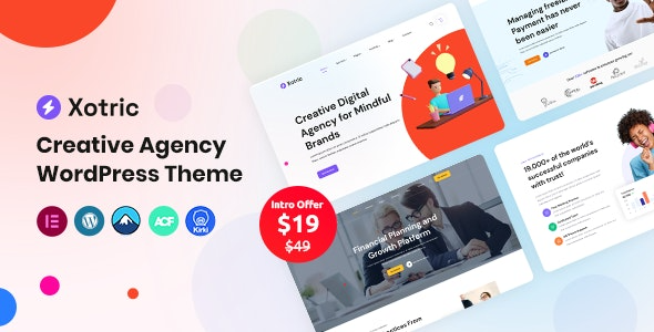 Xotric v1.2 – Creative Agency WordPress 主题 + RTL