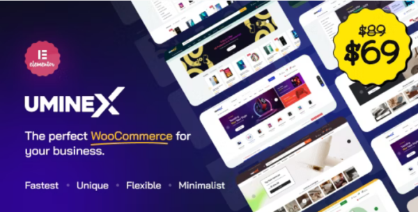 Uminex v1.0.9 – 多用途 WooCommerce 主题