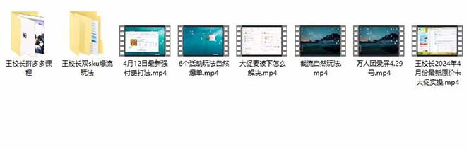 拼多多平台·实战演练课：万人团游戏玩法/截留自然流/全新强付钱玩法/全新售价卡大促销..