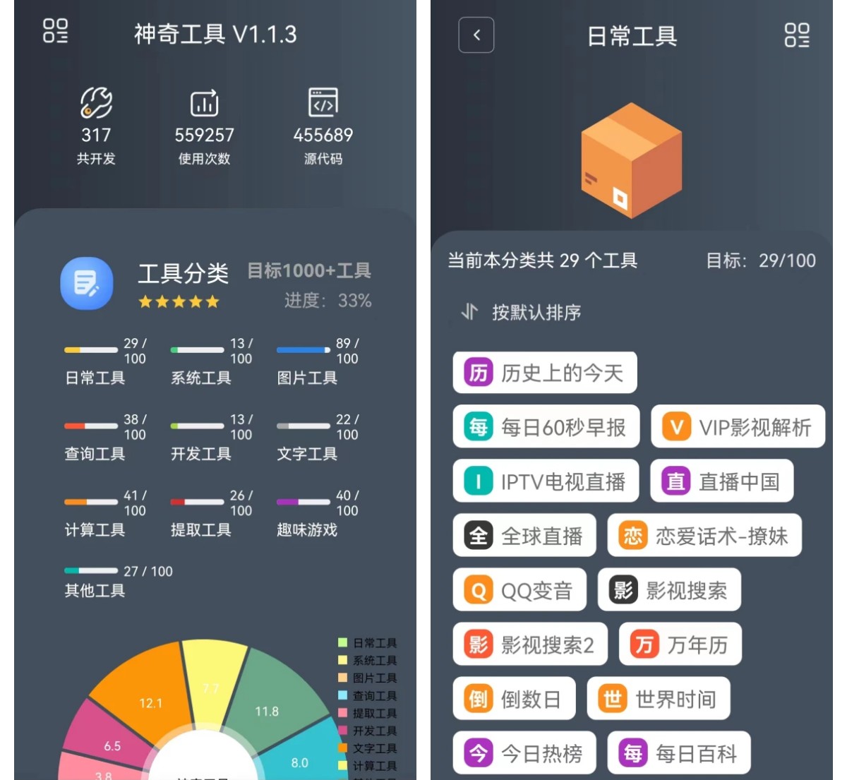 神奇工具箱v2.4.2包括10大类317个软件