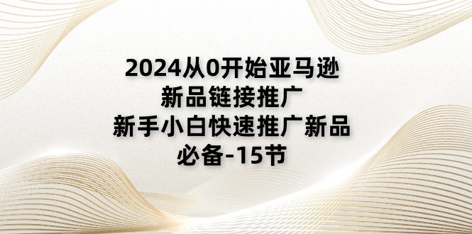图片[1]-2024从0逐渐亚马逊新品链接推广，新手入门推广运营新产品的必不可少（15节）