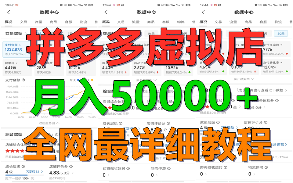 图片[1]-拼多多平台虚似电子商务夏令营月入50000 你也行，爆利平稳长期，第二职业优选