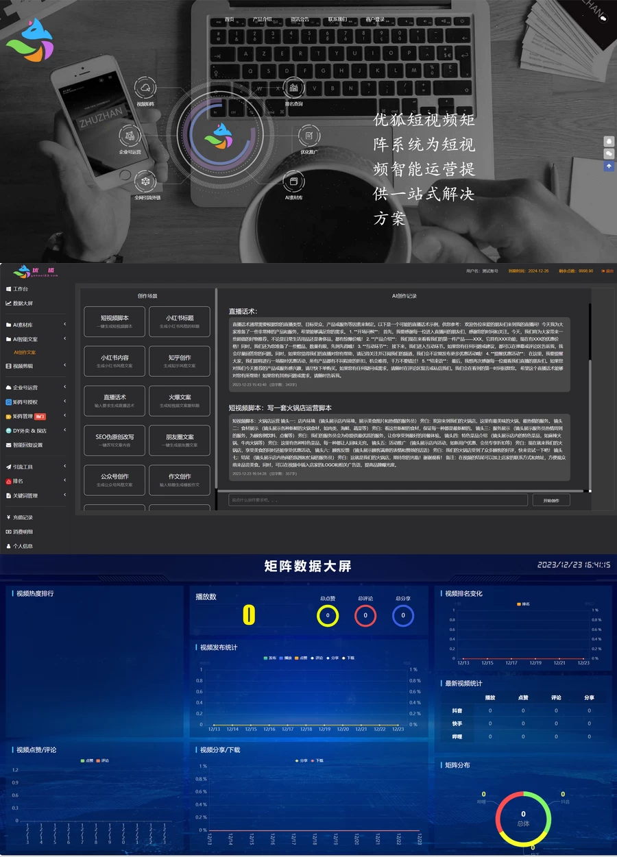 市面稀有版本TZDYM001矩阵系统，全新源码分享[网站源码]