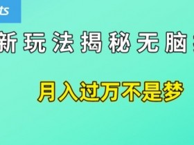 简单操作，每天50美元收入，搬运就是赚钱的秘诀【揭秘】