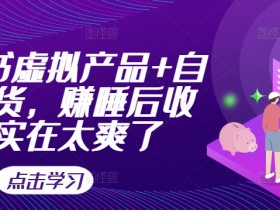 小红书虚拟产品+自动发货，赚睡后收入实在太爽了