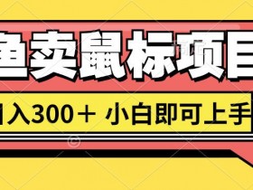 想当年我在闲鱼创业卖鼠标无人敢与我争第一，如今你也想听听我的经历吗?