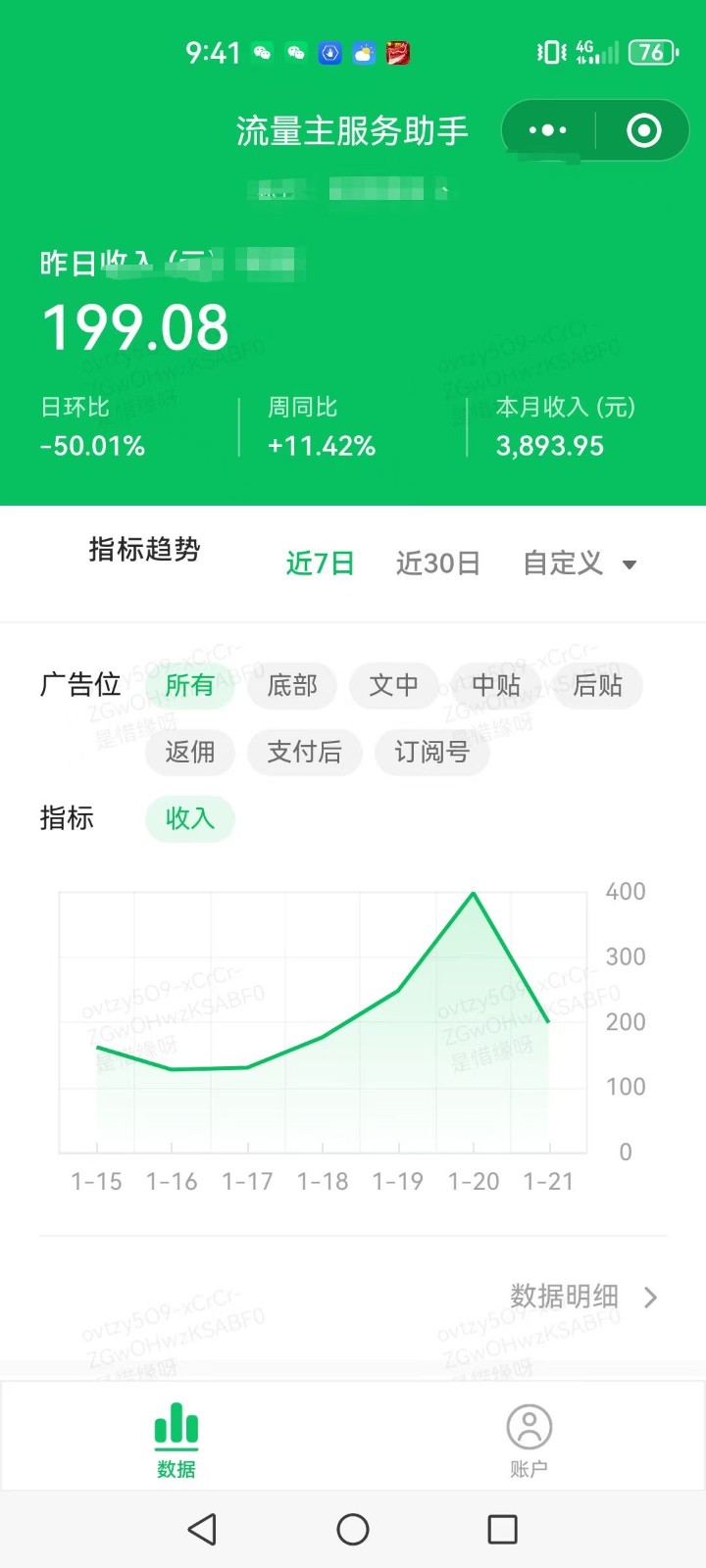 AI 微信公众号写情感短文，每日200 微信流量主盈利，已平稳一年有余