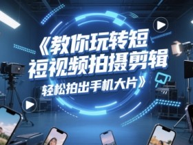 教你玩转短视频拍摄剪辑，轻松拍出手机大片