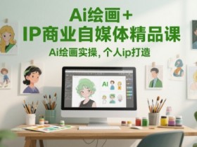 Ai绘画+IP商业自媒体精品课，Ai绘画实操，个人ip打造