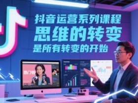 抖音运营系列课程，思维的转变，是所有转变的开始