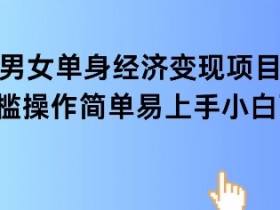 女单身经济项目变现周期长可复购率高日入1k+