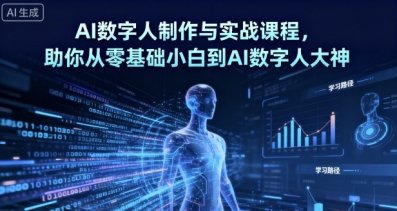 其他教程AI数字人制作 从零基础到大神