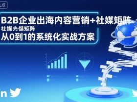 B2B企业出海内容营销+社媒矩阵，从0到1的系统化实战方案