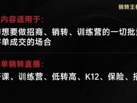 销转王校长合集，销转课，把公开课做成印钞机，送王校长印钞机课