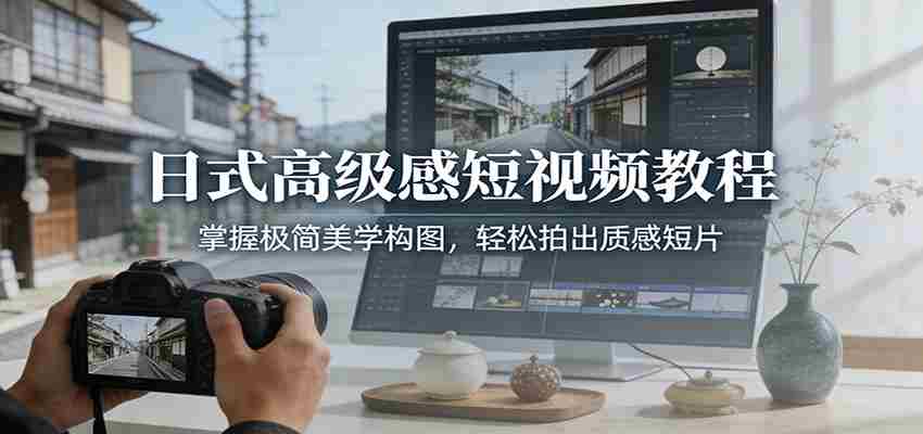 图片[1]-日式高级感短视频教程：掌握极简美学构图，轻松拍出质感短片