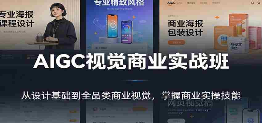 AIGC视觉商业实战班：从设计基础到全品类商业视觉，掌握商业实操技能
