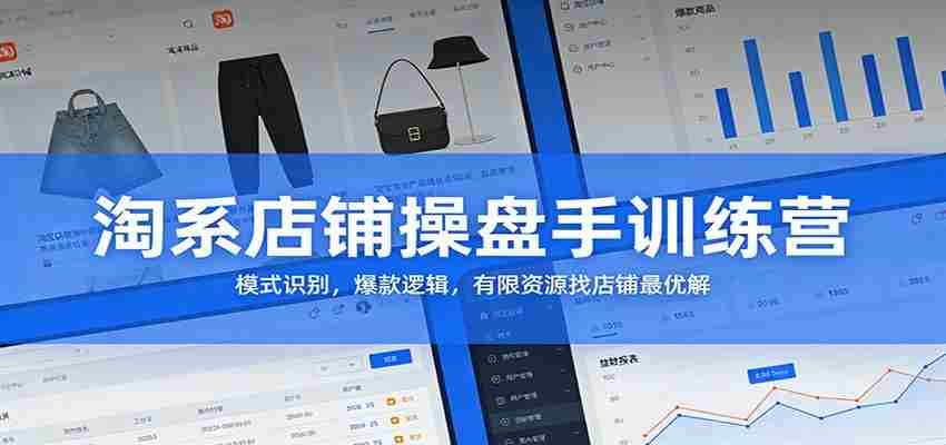 图片[1]-淘系店铺操盘手训练营：模式识别，爆款逻辑，有限资源找店铺最优解