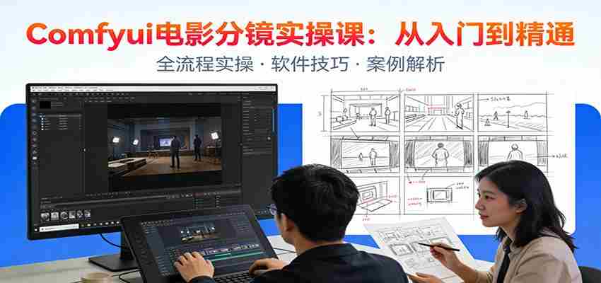 图片[1]-ComfyUI电影分镜实操课：分镜一致性，全流程AI视频制作，零基础也能做专业分镜