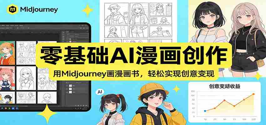 图片[1]-零基础AI漫画创作：用Midjourney画漫画书，轻松实现创意变现
