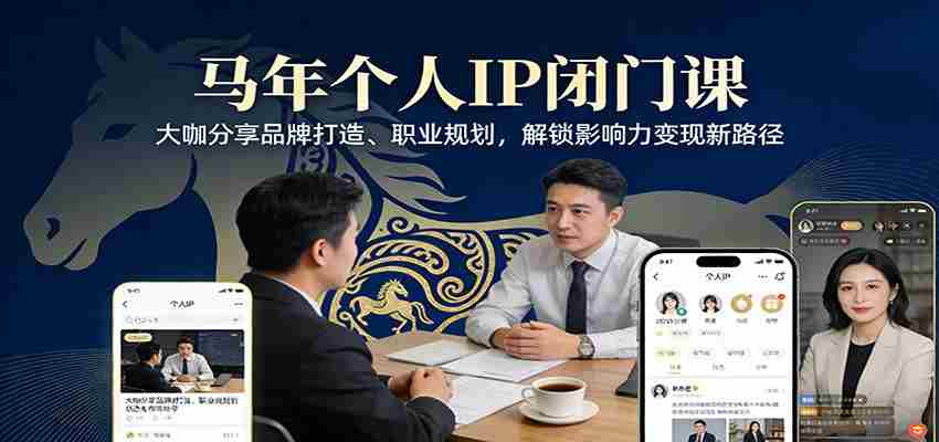 图片[1]-马年个人IP闭门课，大咖分享品牌打造、职业规划，解锁影响力变现新路径