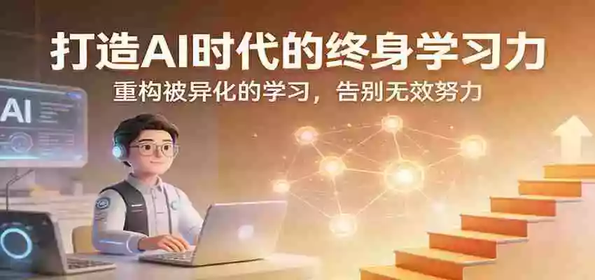 打造AI时代的终身学习力：重构被异化的学习，告别无效努力