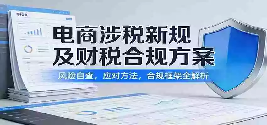 图片[1]-电商涉税新规及财税合规方案：风险自查，应对方法，合规框架全解析