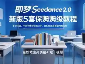 即梦Seedance2.0新版5套保姆级教程，干货拉满，手把手教你快速上手，轻松做出高质量AI短视频