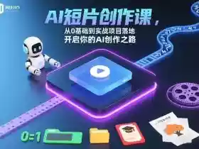 AI短片创作课，从0基础到实战项目落地，开启你的AI创作之路（更新）