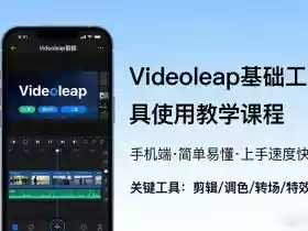 Videoleap基础工具使用教学课程，手机端视频剪辑教学，简单易懂，上手速度快