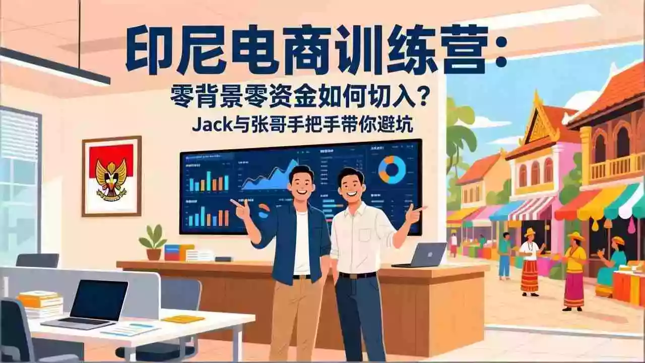 （17533期）印尼电商训练营：零背景零资金如何切入？Jack与张哥手把手带你避坑
