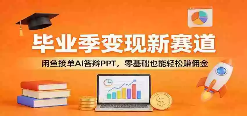 毕业季变现新赛道：闲鱼接单AI答辩PPT，零基础也能轻松赚佣金