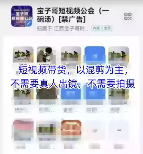 宝子哥头部团队短视频带货，以混剪为主，不需要真人出镜，不需要拍摄【更新26年3月】