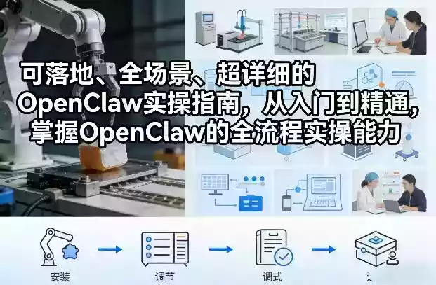 可落地、全场景、超详细的OpenClaw实操指南，从入门到精通，掌握OpenClaw的全流程实操能力