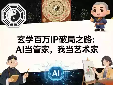 玄学百万IP破局之路：AI当管家，我当艺术家