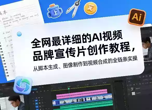 全网最详细的AI视频品牌宣传片创作教程，从脚本生成、图像制作到视频合成的全链条实操