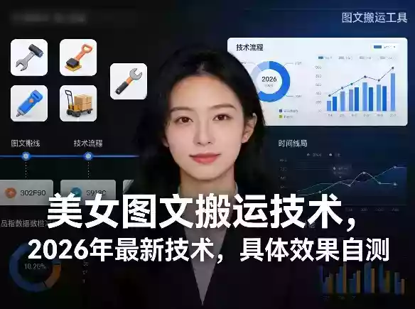美女图文搬运技术，2026年最新技术，具体效果自测